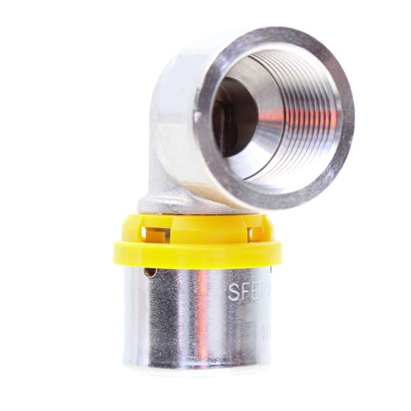Cotovelo Fêmea para Gás 20mmx3/4" Prensar Multi Emmeti