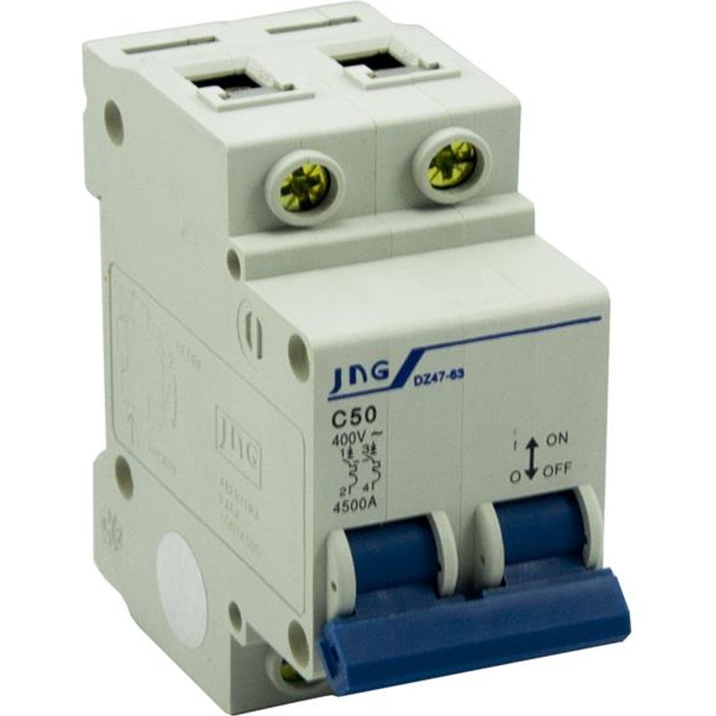 Mini Disjuntor Bipolar 50A Curva C 3KA JNG