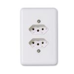 Conjunto 2 Tomadas 2P+T 20A/250V 4x2 Branco Stylus