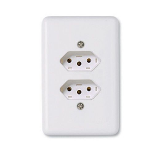 Conjunto 2 Tomadas 2P+T 20A 4x2 Stylus Ilumi