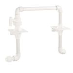 Kit Cavalete PVC Hidrômetro Branco 3/4" Doal Plastic