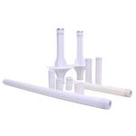 Kit Cavalete PVC Hidrômetro Branco 3/4" Doal Plastic