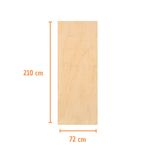 Folha de Porta Lisa Sarrafeada Laminada para Pintura Virola 210x72cm