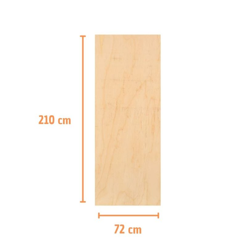 Folha de Porta Lisa Sarrafeada Laminada para Pintura Virola 210x72cm
