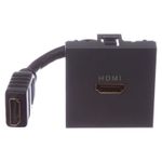 Módulo Tomada HDMI Grafite Orion