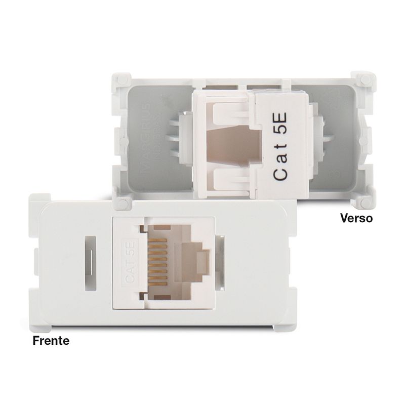 Módulo Tomada Informática RJ45 CAT5E Branco B3