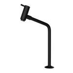 Torneira para Cozinha Mesa 1/4V Bica Alta Preto Fosco Luxo Napoles