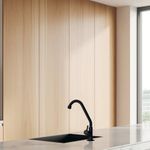 Torneira para Cozinha Mesa 1/4V Bica Alta Preto Fosco Alavanca