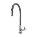 Torneira para Cozinha Mesa 1/4V Bica Média Cinza Color 3069 C29