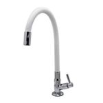 Torneira para Cozinha Mesa 1/4V Bica Alta Branco Color Flex 3069 C29