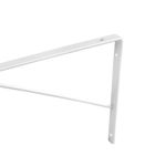 Mão Francesa Simples até 25Kg 23cm Aço Carbono Branca