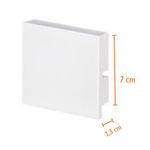 Rodapé Poliestireno P.U Branco Liso 7x1,3x240cm