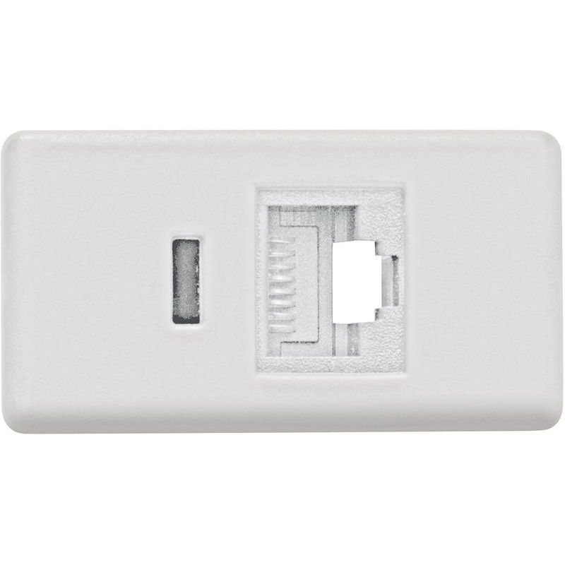 Módulo Tomada para Telefone RJ11 2 Fios Branco Liz