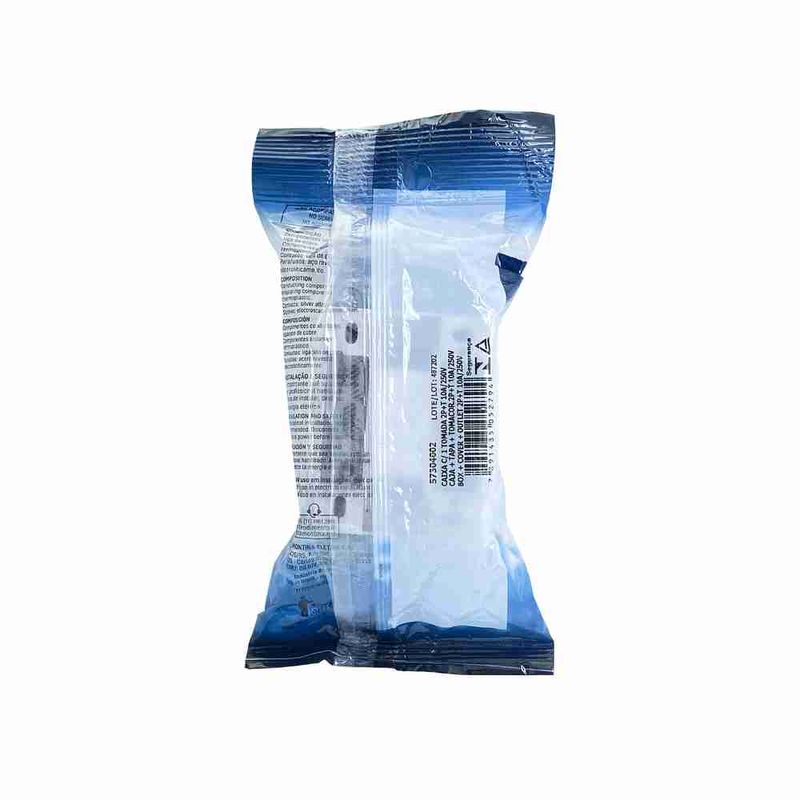 Conjunto de Sobrepor Tomada 2P+T 10A/250V Branco Lizflex