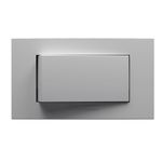 Conjunto Interruptor Simples + Placa para Móveis Branca Modulopro