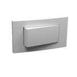 Conjunto Interruptor Simples + Placa para Móveis Branca Modulopro