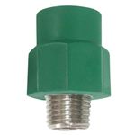Adaptador Longo com Inserto de Metal PPR 20mm x 1/2" Amanco