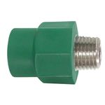 Adaptador Longo com Inserto de Metal PPR 20mm x 1/2" Amanco