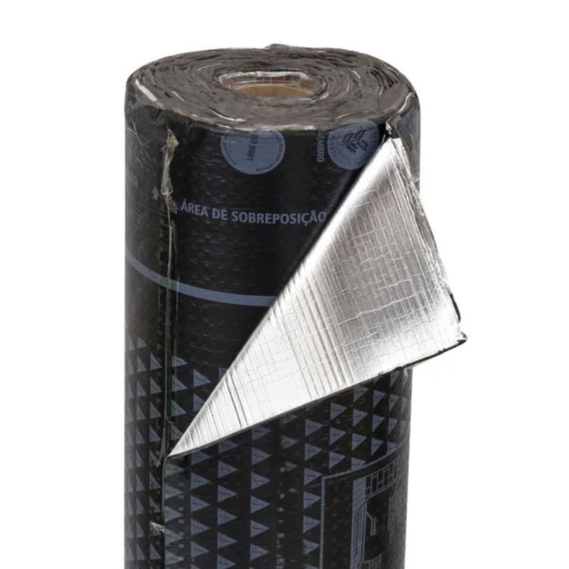 Manta Asfáltica Alumínio P35 SikaShield PE Tipo III 4mm Sika