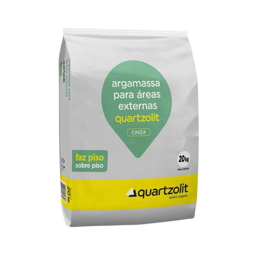 Argamassa Externa Piso S/ Piso Cinza 20kg Quartzolit