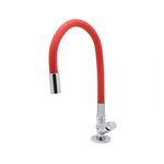 Torneira para Cozinha Mesa 1/4V Bica Média Vermelho Color 1169 C29