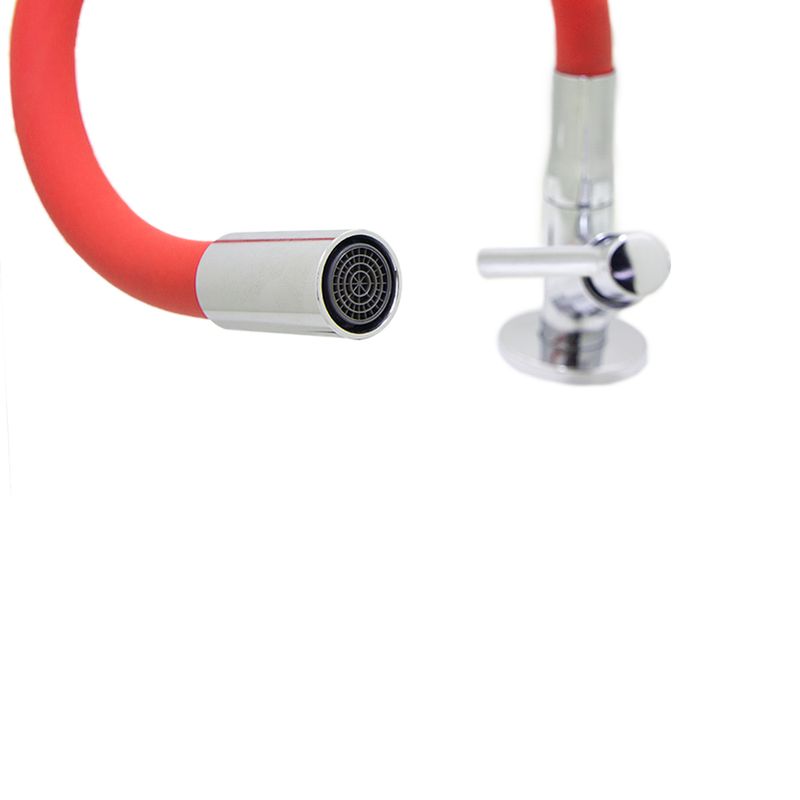Torneira para Cozinha Mesa 1/4V Bica Média Vermelho Color 1169 C29
