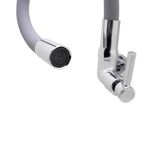 Torneira para Cozinha Parede 1/4V Bica Média Cinza Color 3068 C29