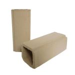 Tijolo Cerâmico 4 Faces Branco 6,5x1,3x20,5cm Marajó