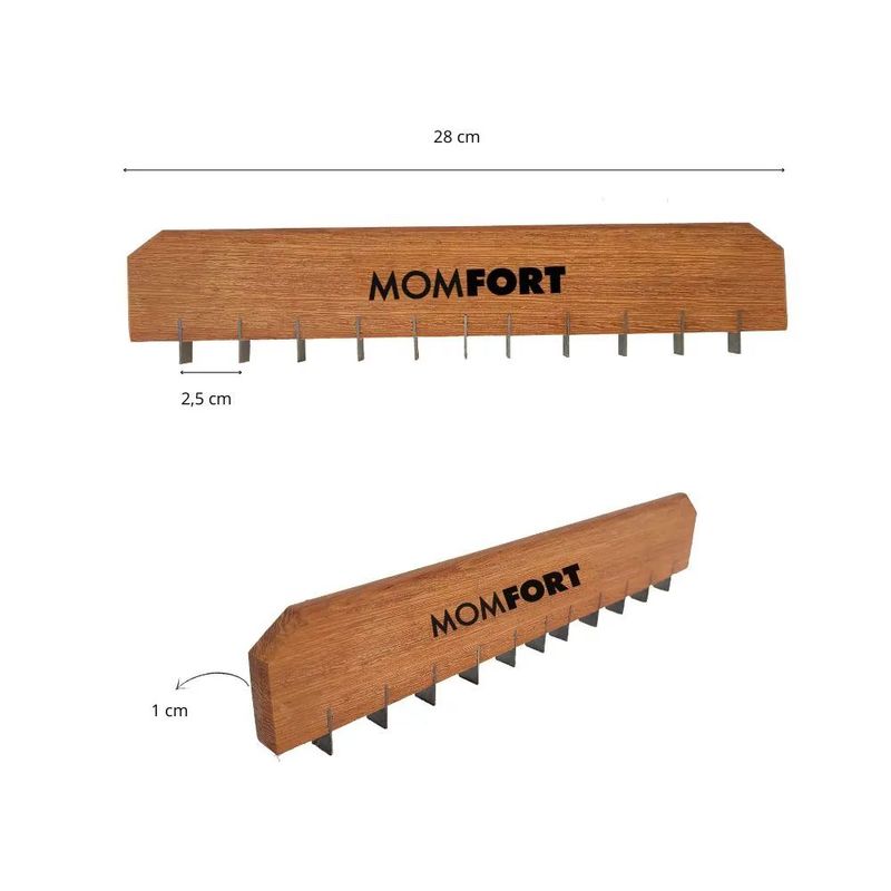 Guião Carrilho Quadrado para Gesso 1cm Momfort