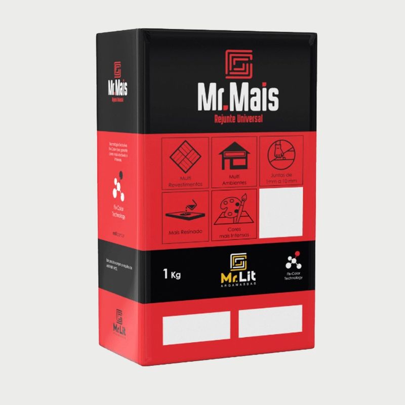 Rejunte Universal Multiresinado Cinza Claro 1kg Mr. Lit