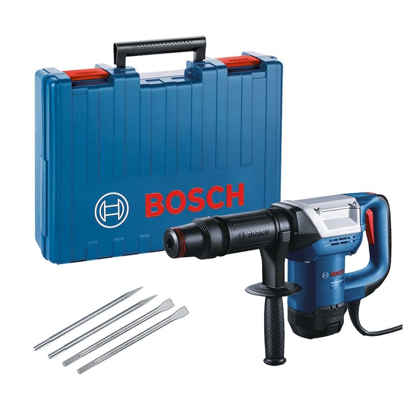 Martelo Demolidor SDS-Max GSH500 7,5J 5,7kg Cinzéis+Maleta 127V Bosch