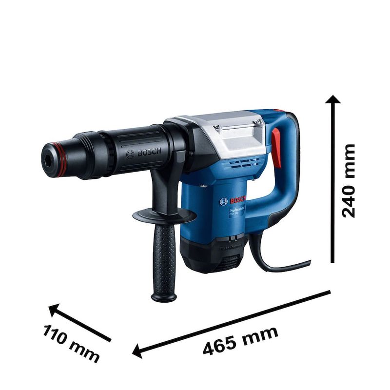 Martelo Demolidor SDS-Max GSH500 7,5J 5,7kg Cinzéis+Maleta 127V Bosch