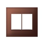 Placa 6 Postos 4x4 sem Suporte Aço Corten Simon 35