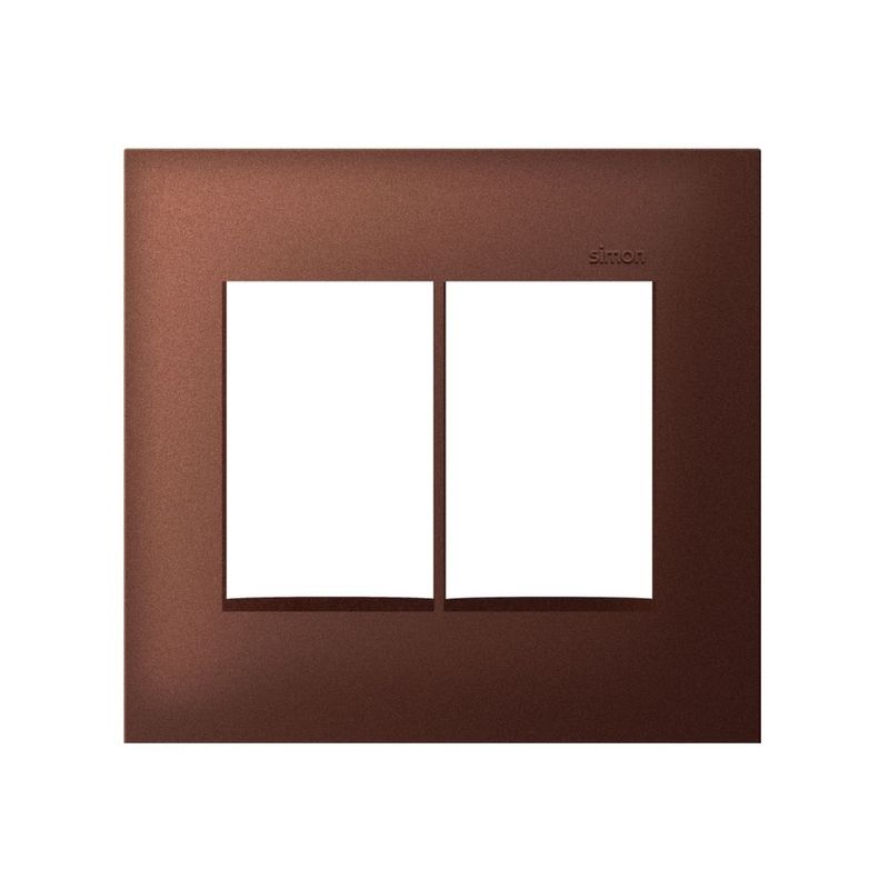 Placa 6 Postos 4x4 sem Suporte Aço Corten Simon 35