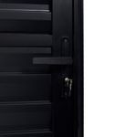 Porta Palheta Alumínio Preto Direito 210x80cm