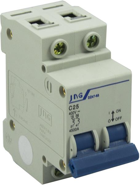 Mini Disjuntor Bipolar Curva C JNG