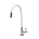 Torneira para Cozinha Mesa 1/4V Bica Alta Branco Color Flex 3069 C29