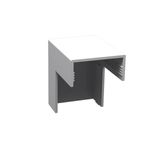 Cotovelo Externo 20x10mm para Canaleta Branca Alumbra 1 Peça