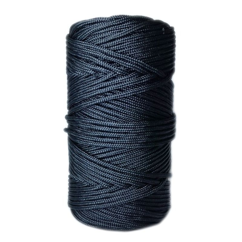 Corda Trançada de Poliéster 4,0mm x 100m Preto