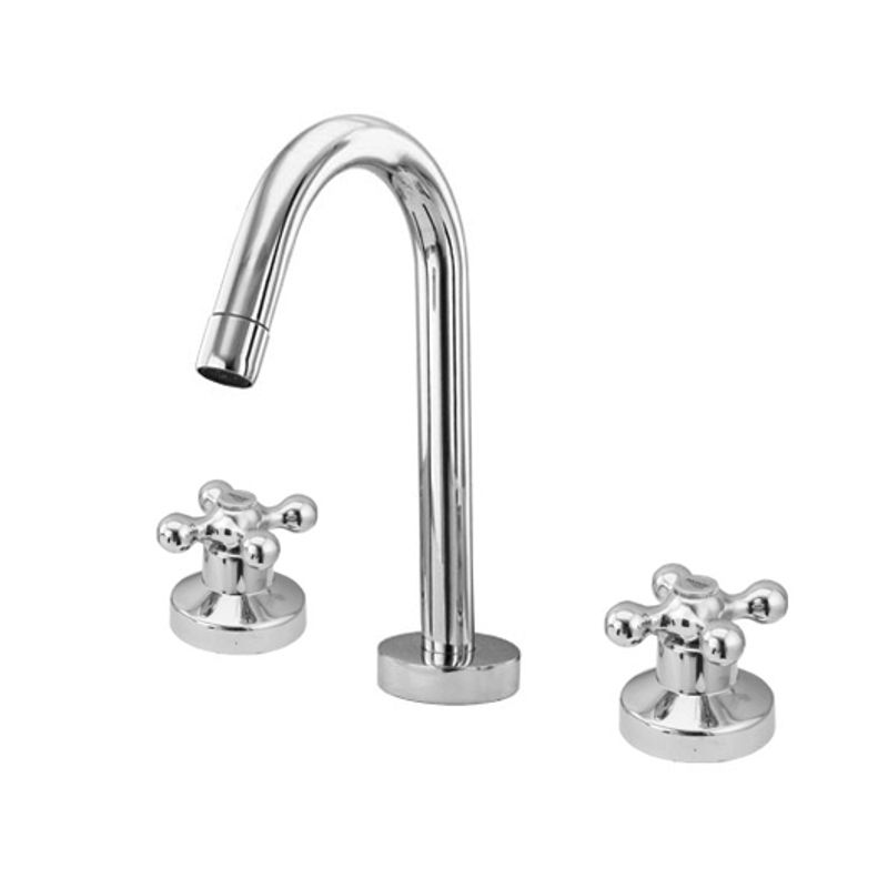 Misturador para Banheiro Mesa Bica Alta Cromado Luny C33