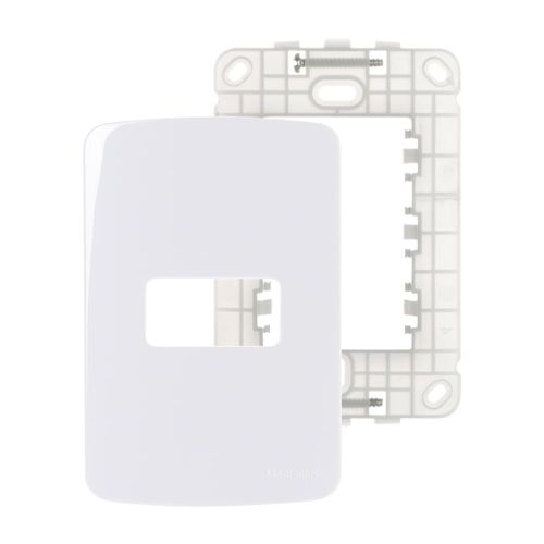 Placa 1 Posto 4x2 com Suporte Linha B3 Margirius