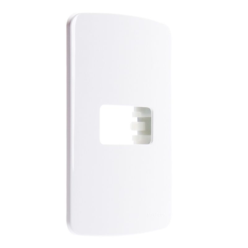 Placa 1 Posto 4x2 com Suporte Branca Linha B3