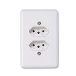 Conjunto 2 Tomadas 2P+T 10A/250V 4x2 Branco Stylus