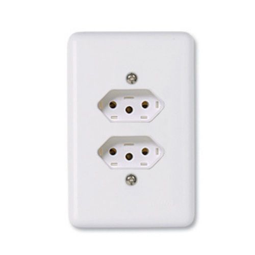 Conjunto 2 Tomadas 2P+T 10A 4x2 Stylus Ilumi