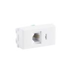 Módulo Tomada Informática RJ45 Cat6 8 Fios Branco Liz
