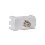 Módulo Tomada Coaxial para Antena de TV Branco Miluz