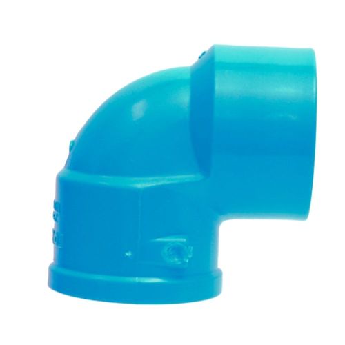 Joelho 90 Soldável com Bucha de Latão Azul PVC 25mm x 1/2" Fortlev