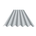 Telha de Fibrocimento Ondulada 4mm 2,44x0,50m Confibra
