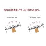 Telha de Fibrocimento Ondulada 4mm 2,44x0,50m Confibra