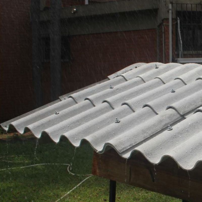 Telha de Fibrocimento Ondulada 4mm 2,44x0,50m Confibra